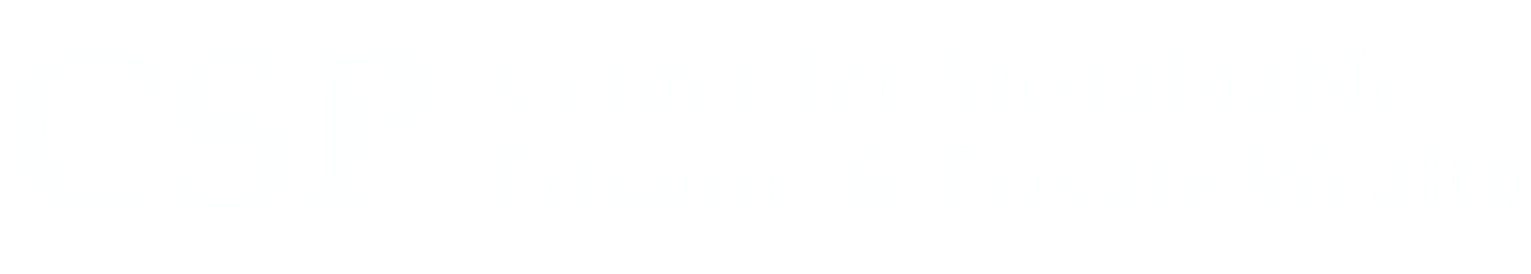 Center for Sustainable Finance and Private Wealth (Singapore) Ltd.